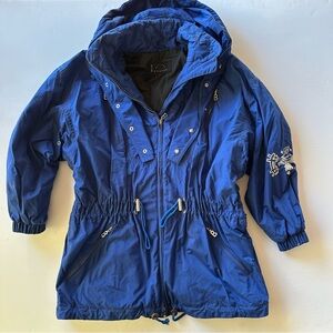 VINTAGE Bogner Embroidered Apres Ski Snow Jacket Vintage Size 12 Modern Small